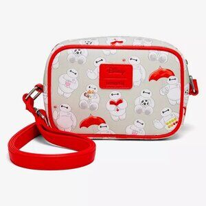 Loungefly Disney Big Hero 6 Baymax Crossbody Baymax Pattern Purse Shoulder Bag